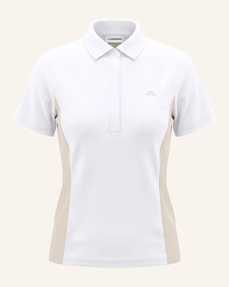 J.Lindeberg Performance‑Polo‑Top weiss Weiss