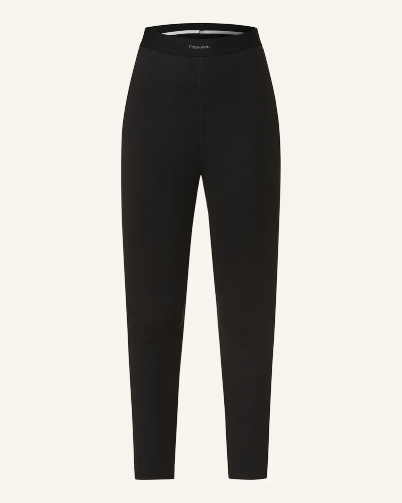 Calvin Klein Lounge-Leggings COTTON STRETCH RIB Schwarz