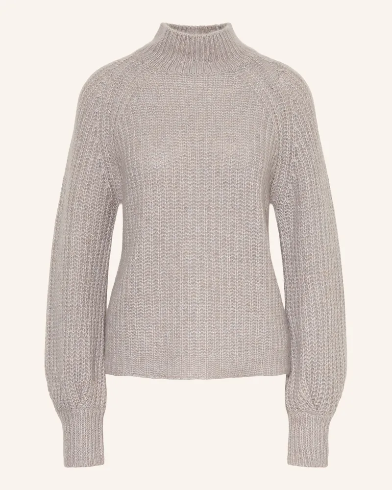 hemisphere Pullover Mit Cashmere Und Glitzergarn grau Hellgrau