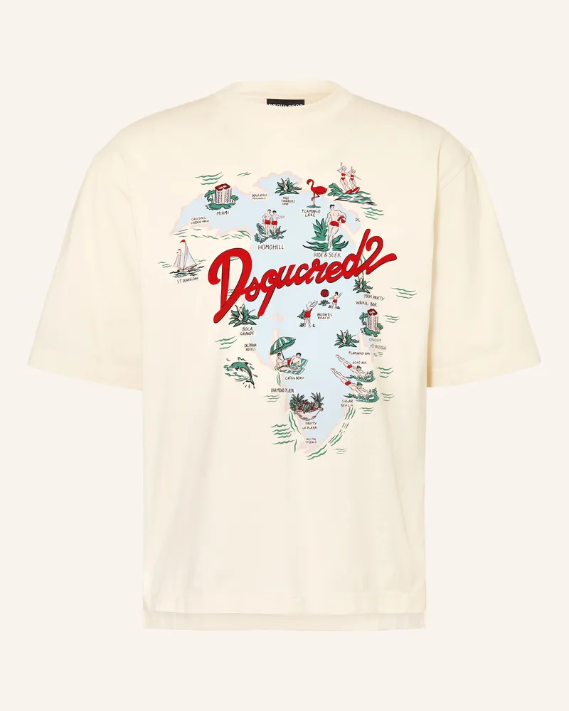 Dsquared2 T-Shirt weiss Weiss