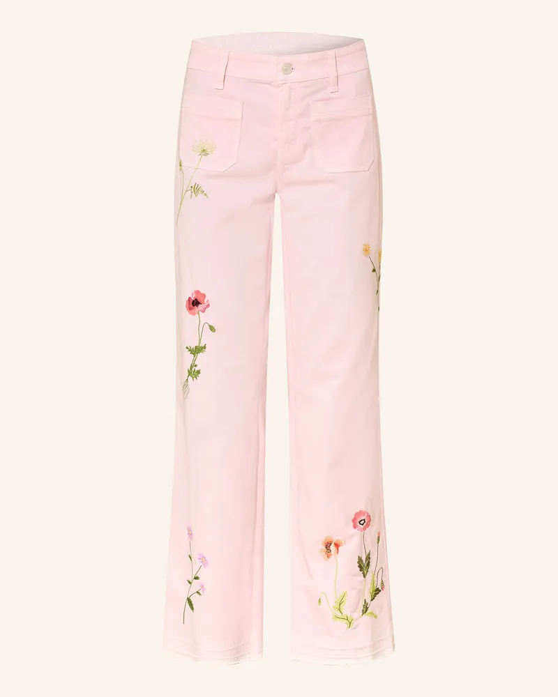 Cambio Flared Jeans TESS Hellrosa