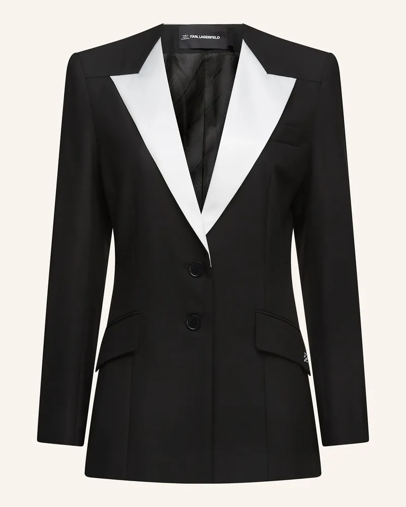 Karl Lagerfeld Blazer schwarz Schwarz