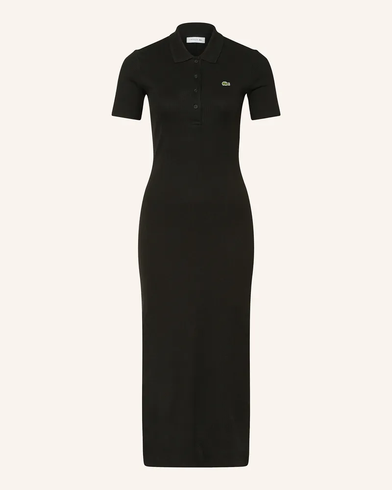 Lacoste Polokleid schwarz Schwarz