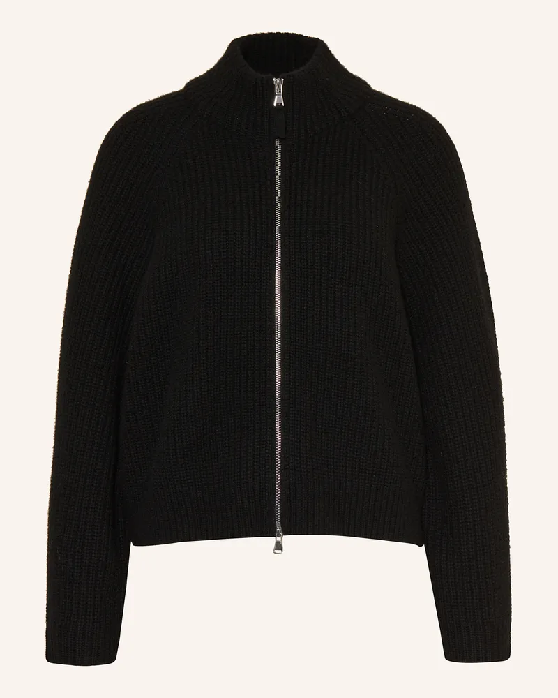 Mrs & HUGS Strickjacke mit Cashmere Schwarz