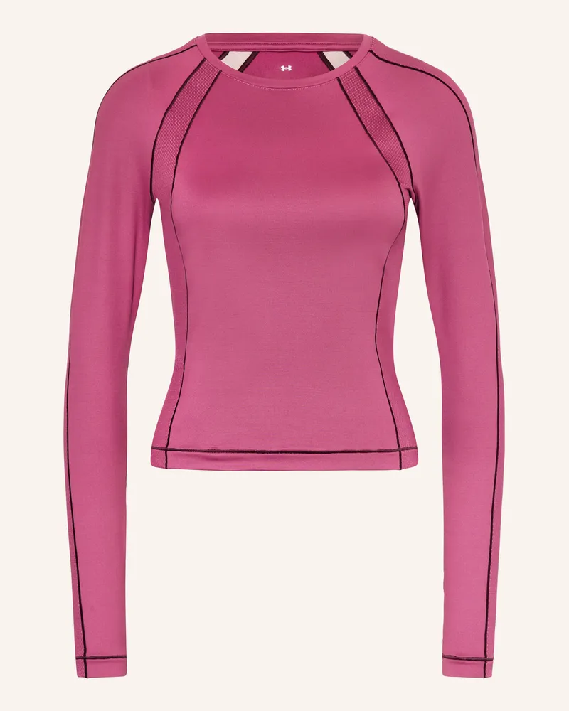 Under Armour Laufshirt UA COLDGEAR TEXTURED CREW Fuchsia