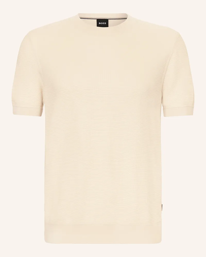 HUGO BOSS Strickshirt Lanni weiss Creme