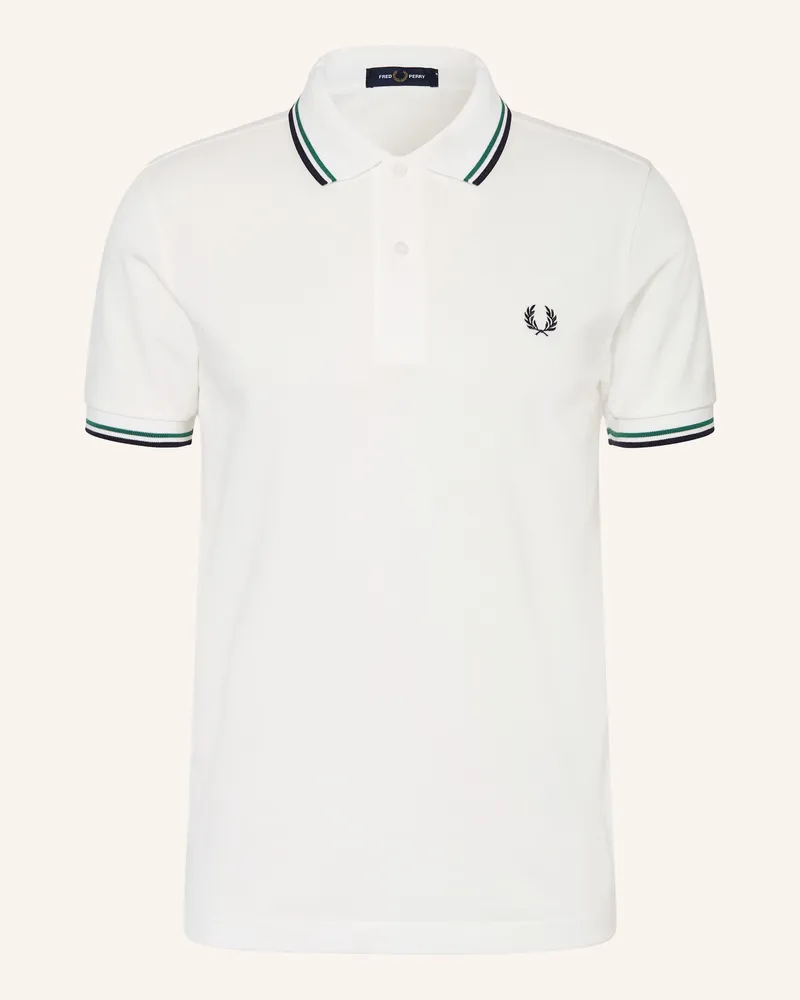 Fred Perry Piqué-Poloshirt weiss Weiss