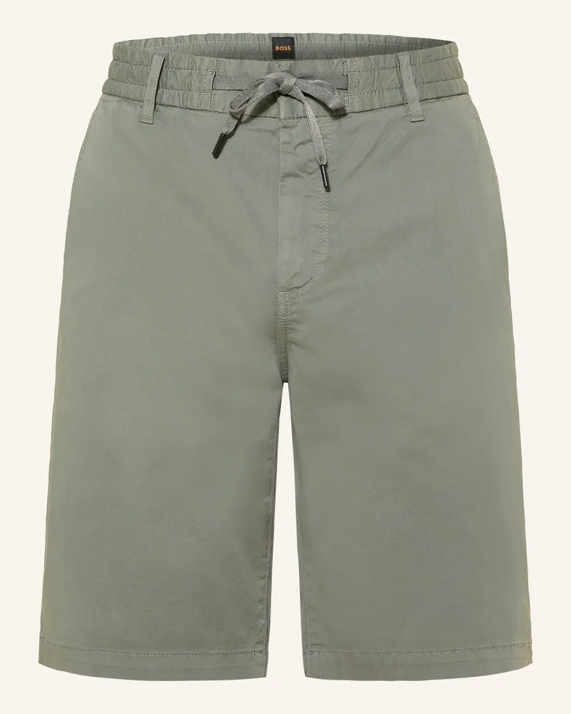 HUGO BOSS Chinoshorts Tapered Fit beige Grau