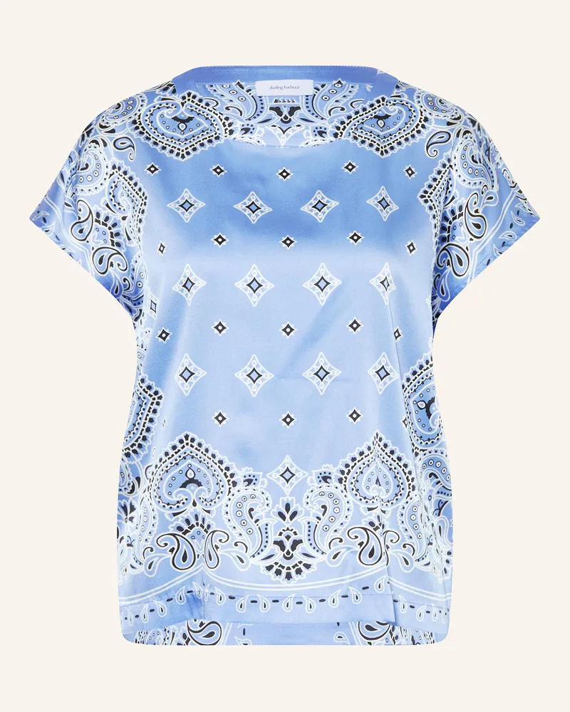 Darling Harbour Blusenshirt Aus Seide blau Gitane