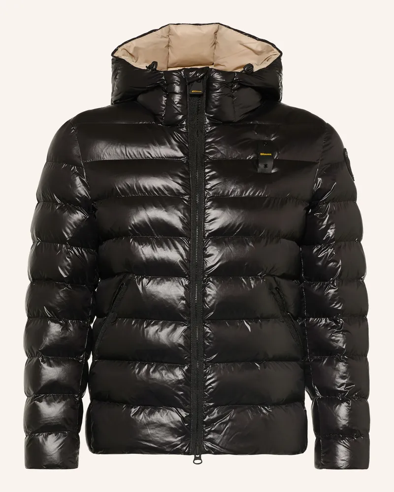Blauer Steppjacke Adams schwarz Schwarz