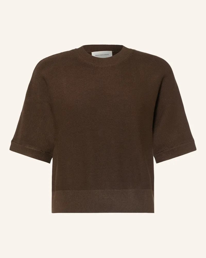 MOSS COPENHAGEN Strickshirt Mschthamira braun Dunkelbraun