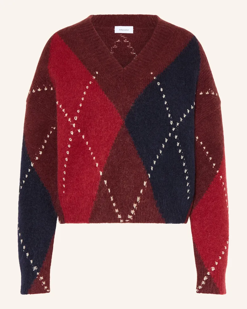 Darling Harbour Pullover mit Mohair und Glitzergarn Marine