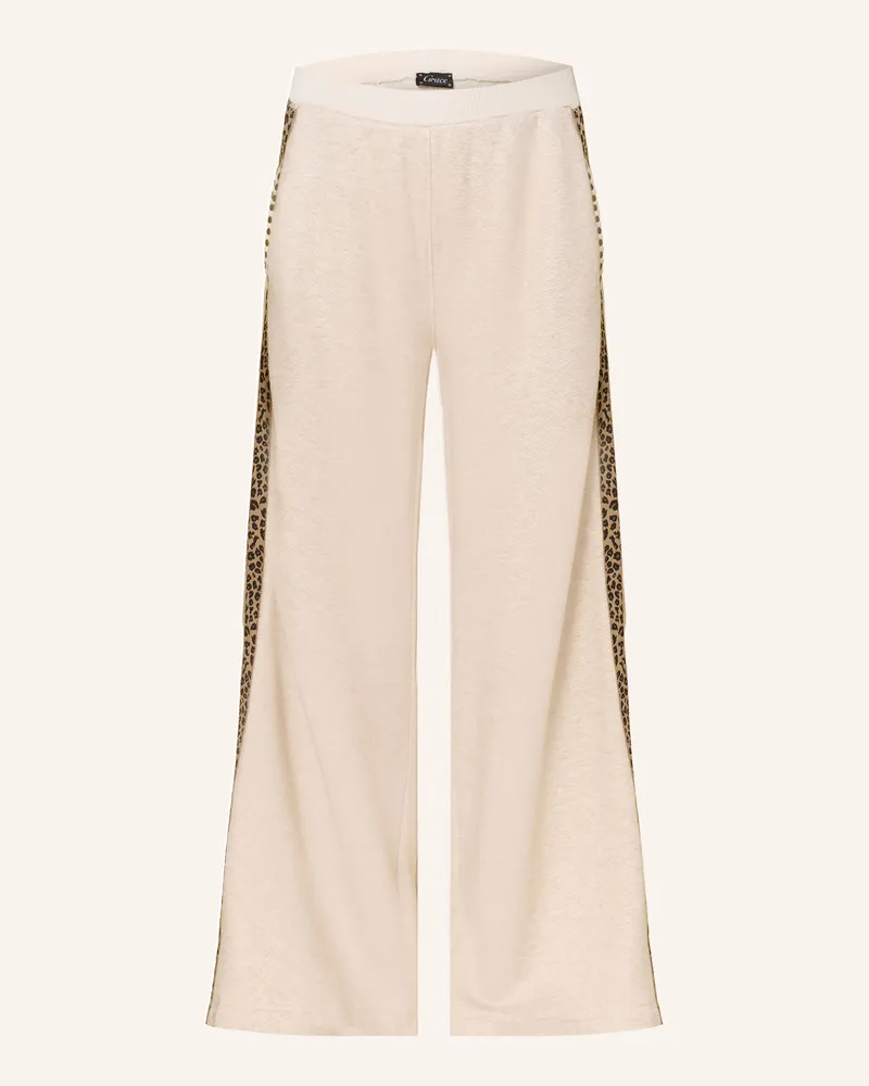 Grace Sweatpants Mit Nieten Und Galonstreifen weiss Creme