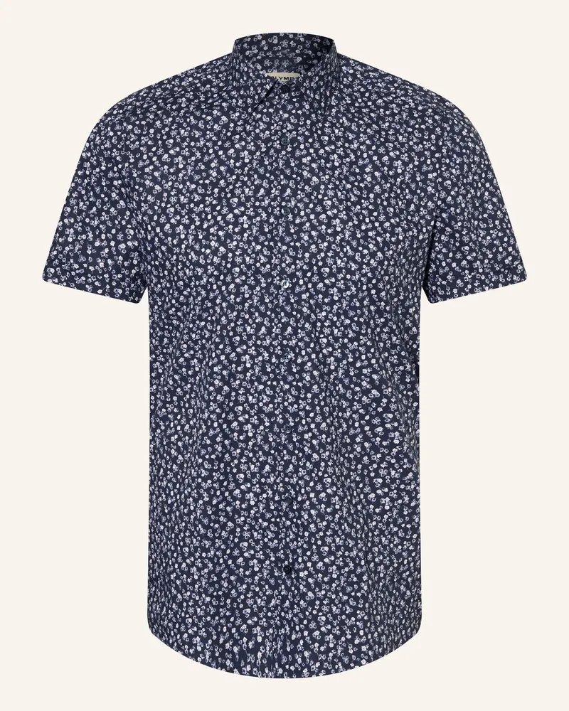 Olymp Kurzarm-Hemd Level Five Body Fit blau Dunkelblau