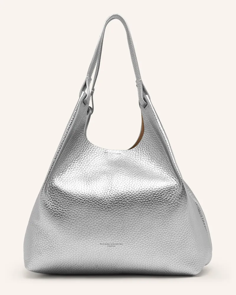 Gianni Chiarini Shopper DUA XL mit Pouch Silber