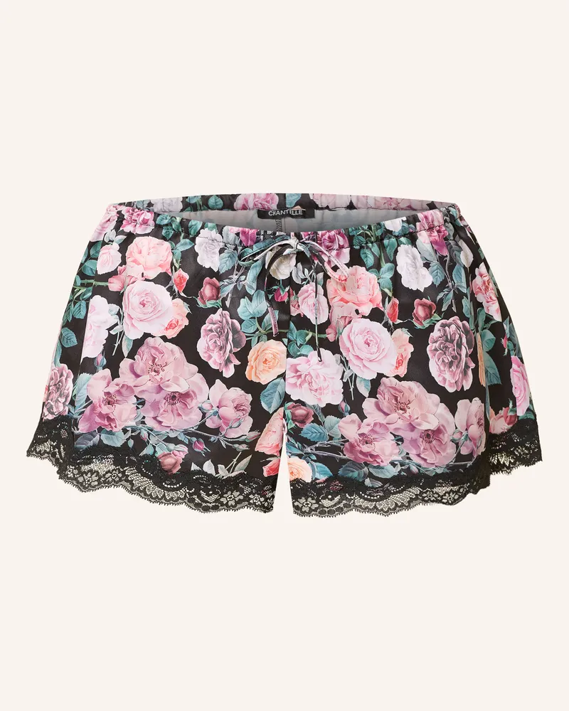Chantelle Schlafshorts Gloss Aus Satin schwarz Schwarz