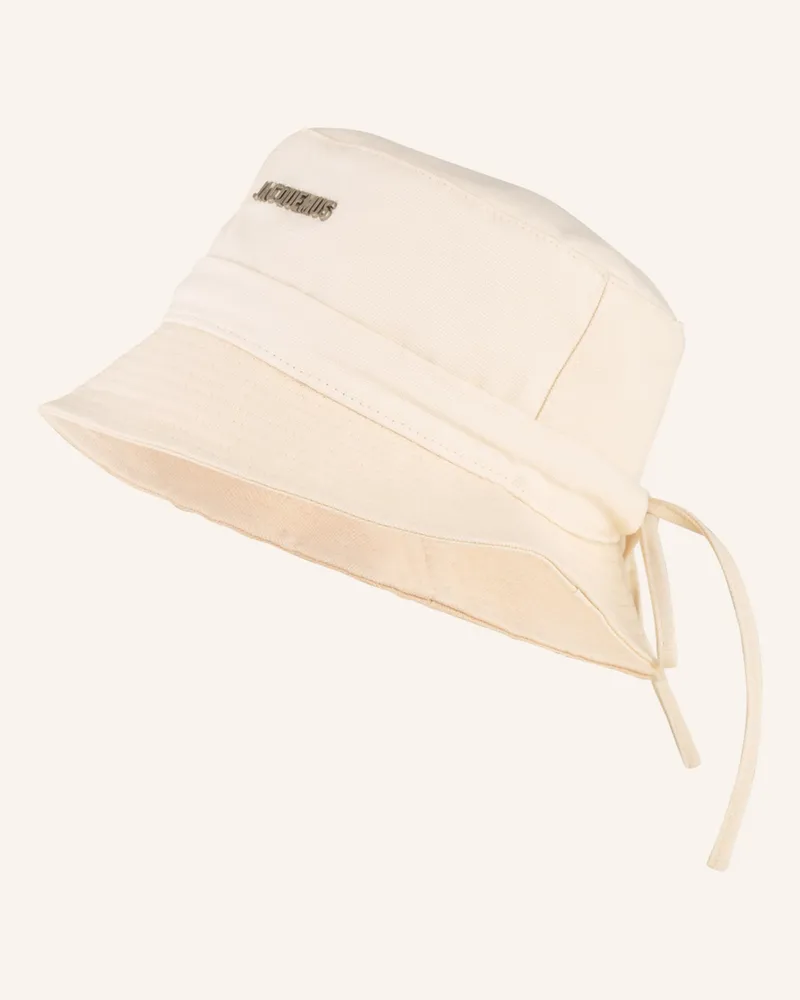 Jacquemus Bucket-Hat Le Bob Gadjo weiss Ecru