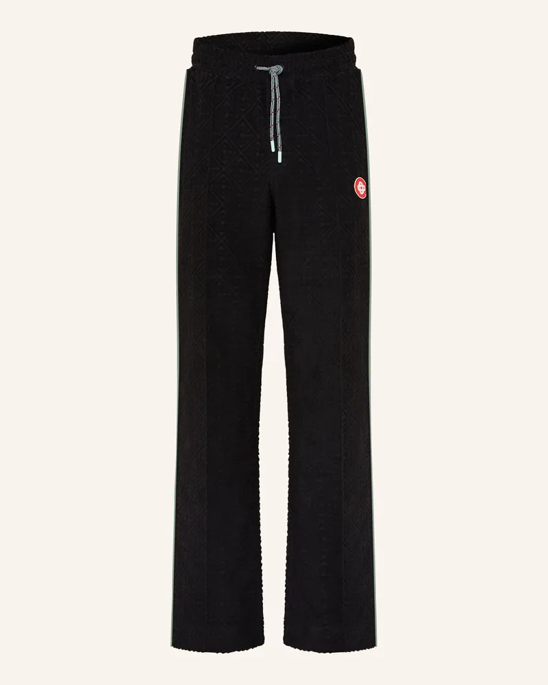 Casablanca Paris Track Pants aus Frottee Schwarz