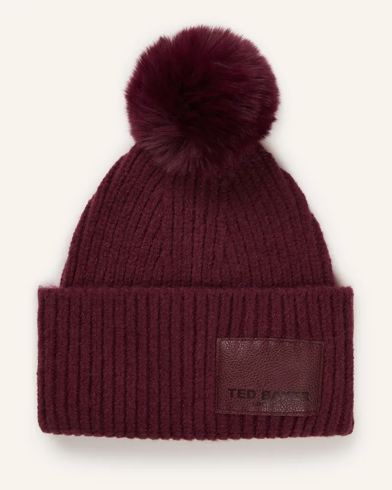 Ted Baker Mütze Sershii rot Dunkelrot