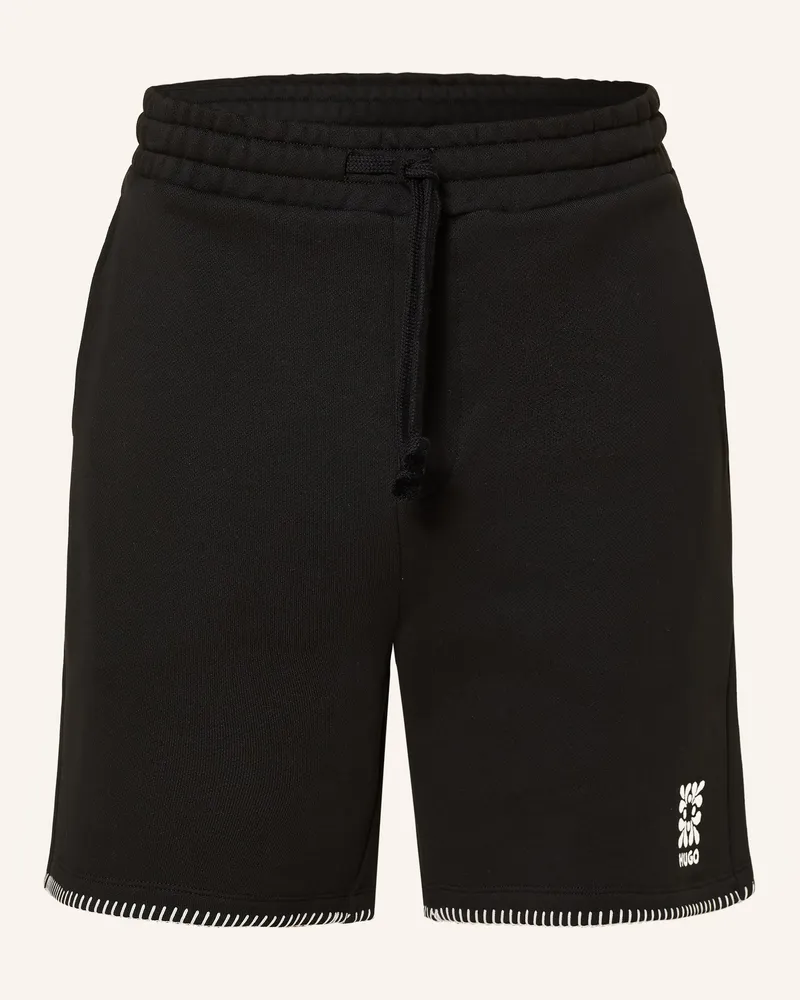 HUGO BOSS Sweatshorts DARONSO Schwarz