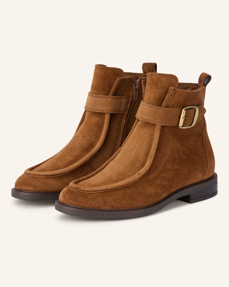paul green Stiefeletten braun Cognac