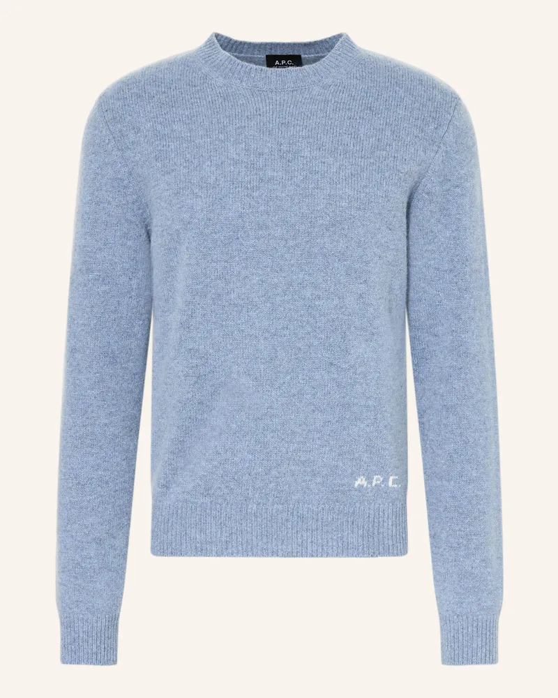 A.P.C. Pullover Edmond blau Hellblau
