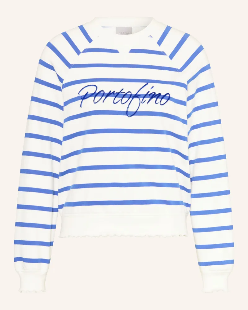 Rich&Royal Sweatshirt blau Weiss