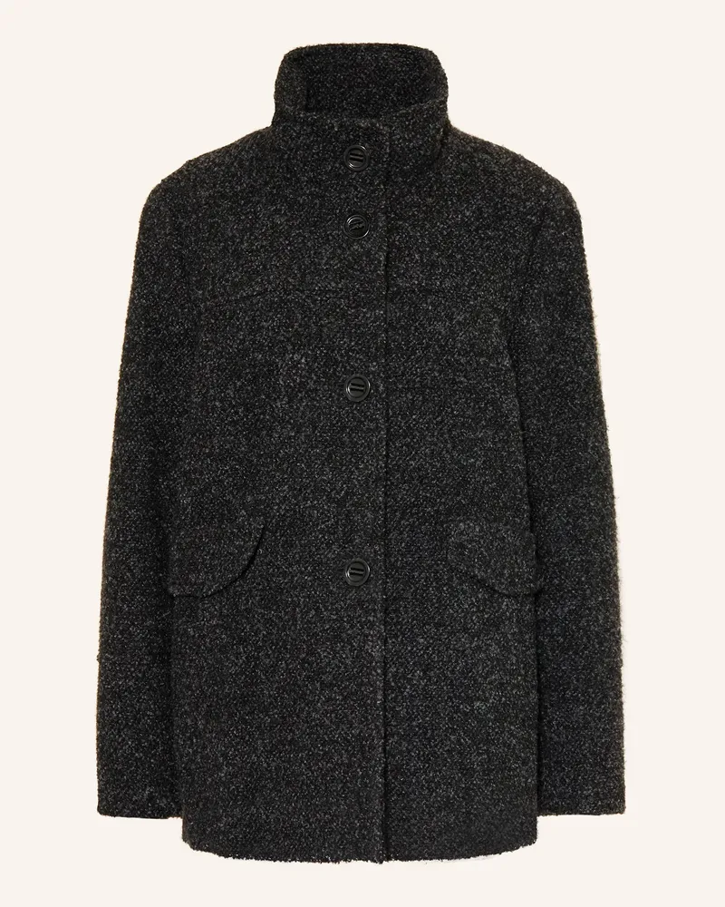 Gil Bret Kastenjacke aus Bouclé Schwarz