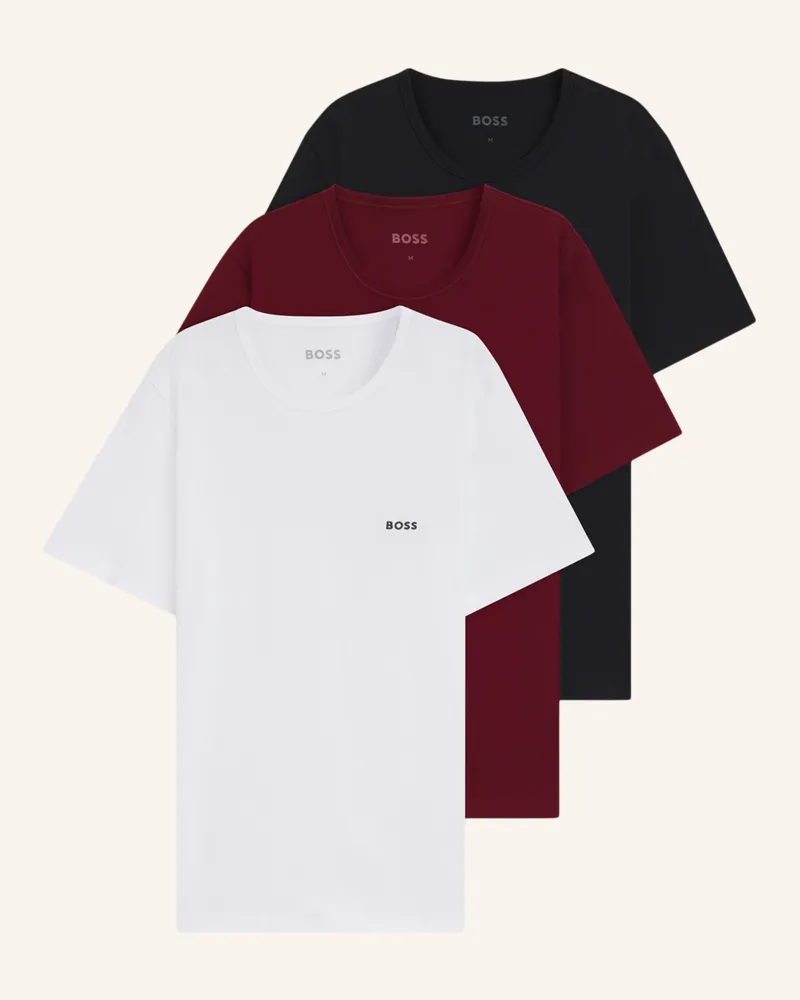 HUGO BOSS Unterwäsche Top TSHIRTRN 3P CLASSIC Regular Fit Weiss