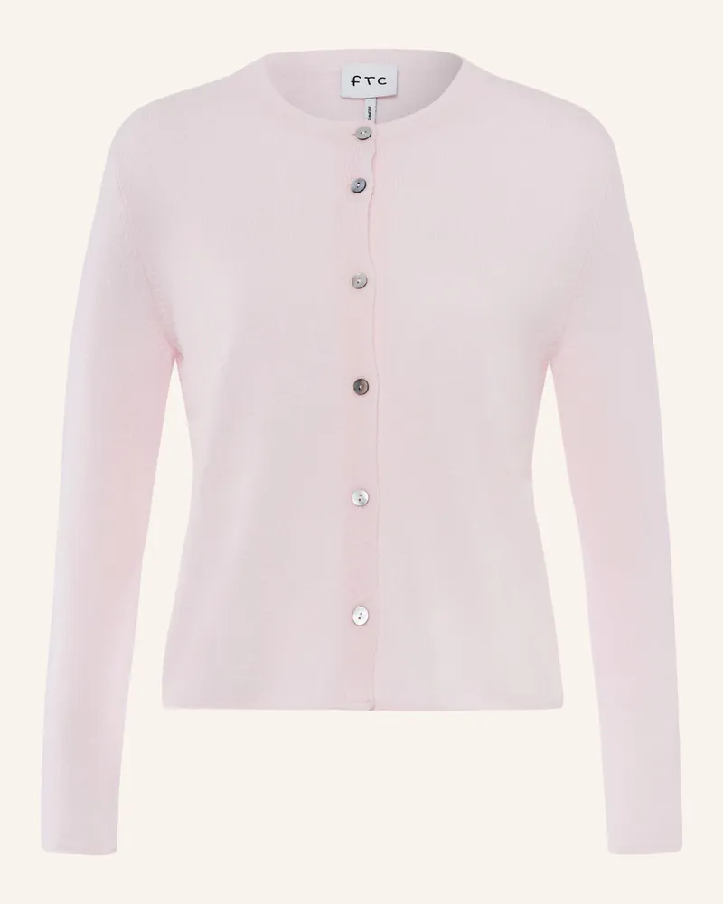 FTC Cashmere Strickjacke Aus Cashmere rosa Hellrosa