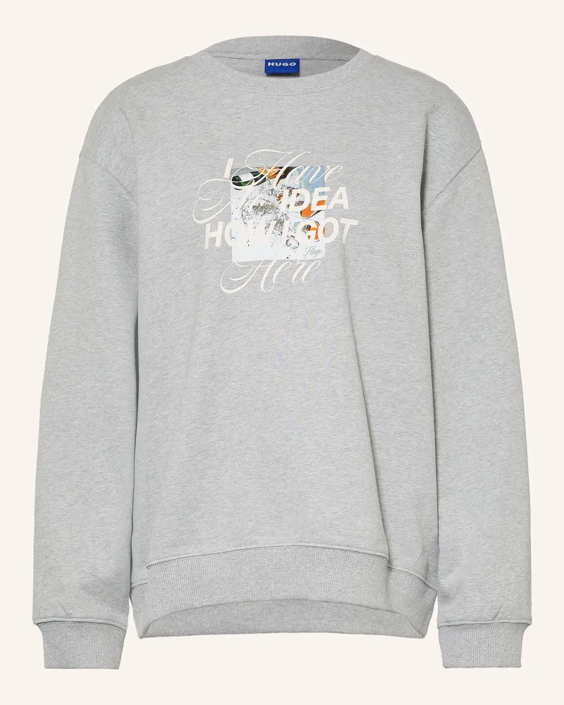 HUGO BOSS Sweatshirt grau Hellgrau