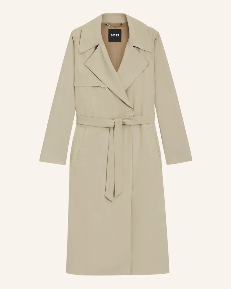 HUGO BOSS Klassischer Mantel CALISSYA Regular Fit Beige