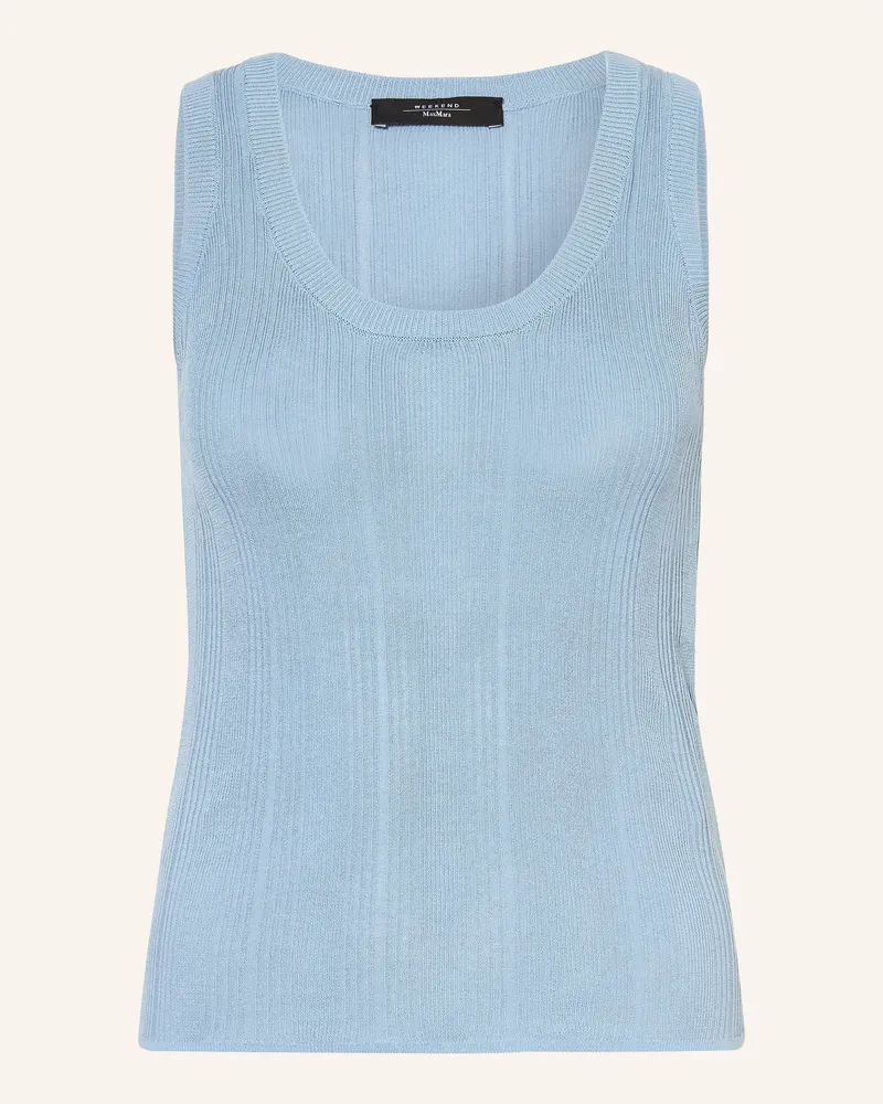 Max Mara Top blau Blau