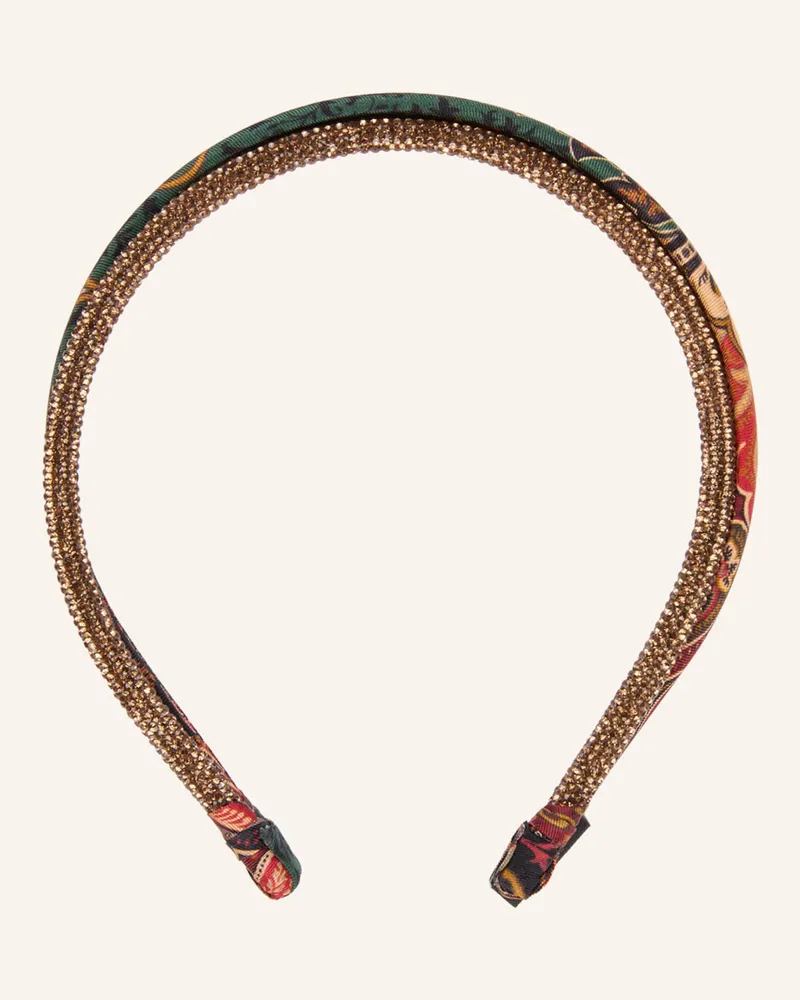Etro Haarreif Mit Schmucksteinen rot Dunkelrot