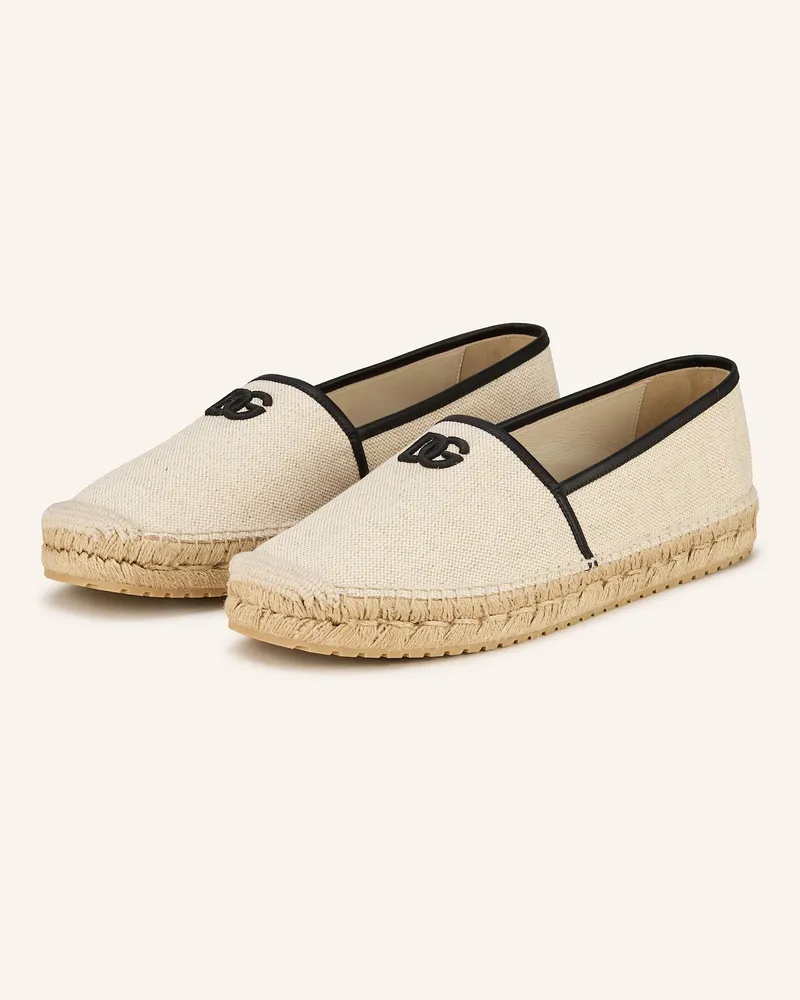 Dolce & Gabbana Espadrilles beige Creme