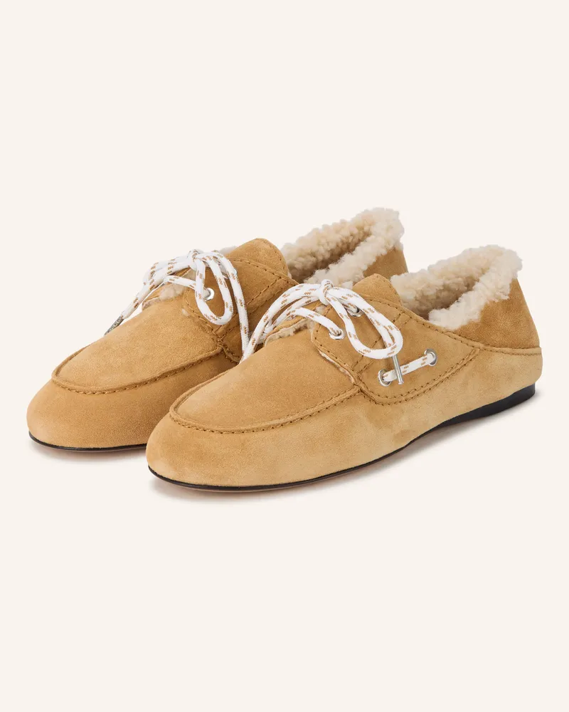 Sandro Bootsschuhe braun Camel