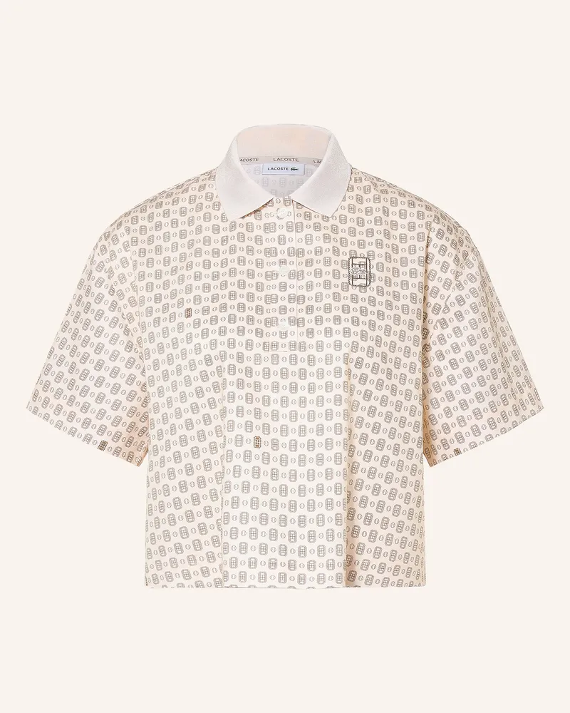 Lacoste Blusenshirt beige Hellbraun
