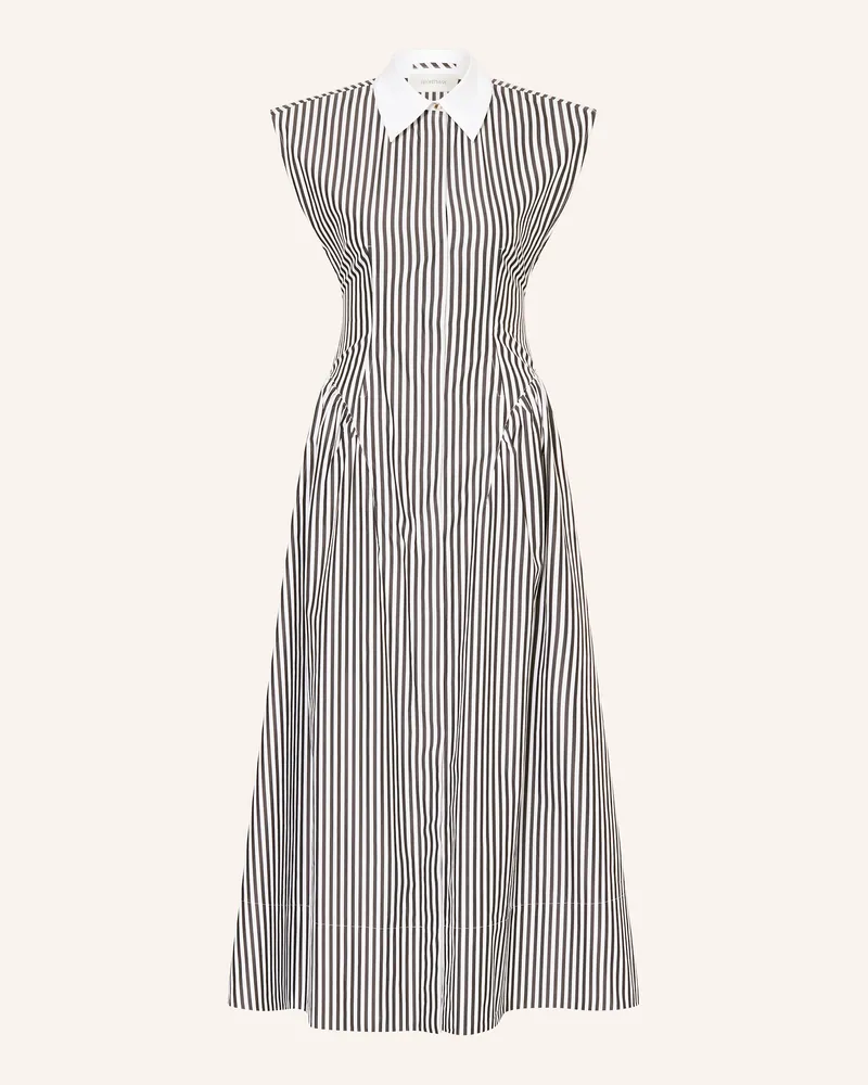 SPORTMAX Hemdblusenkleid LOCUSTA mit Cut-out Schwarz