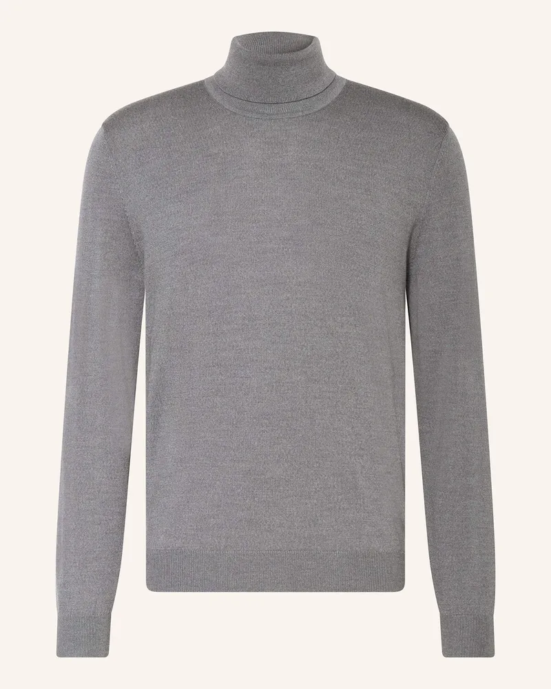 Olymp Rollkragenpullover silber Grau