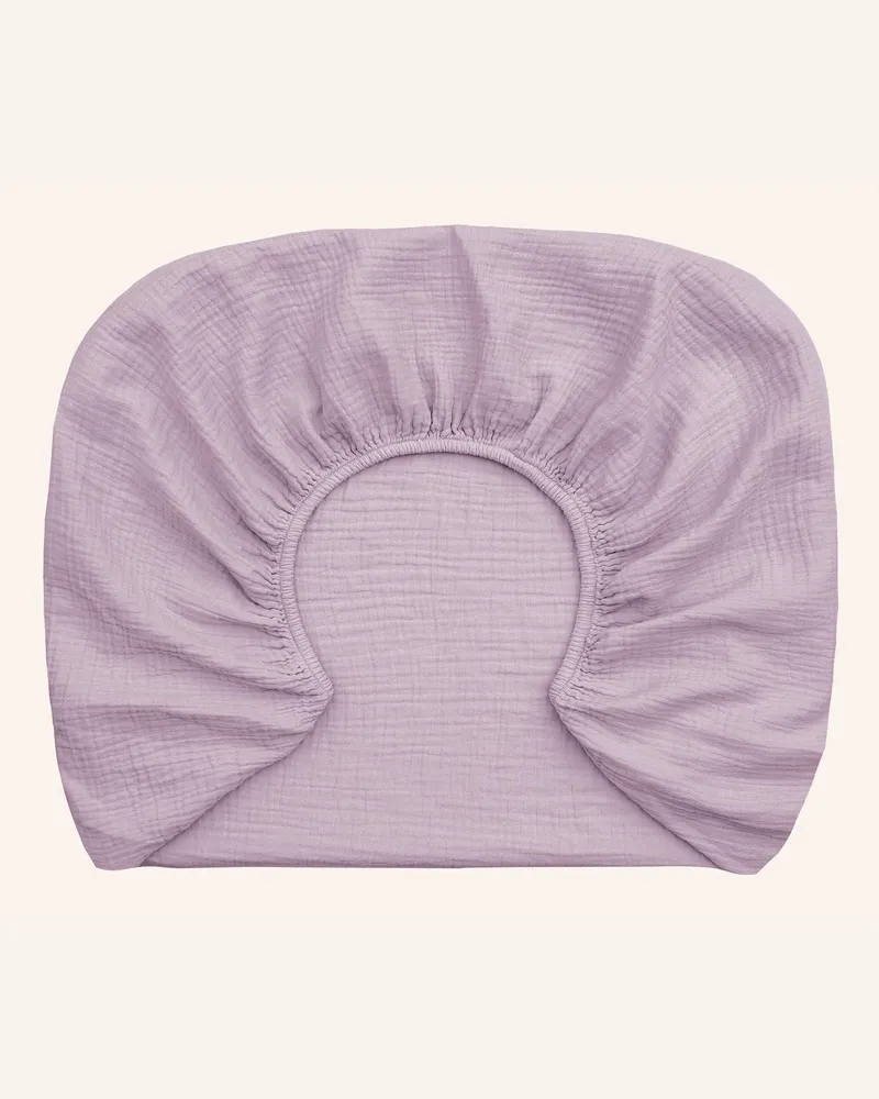 ROYFORT Spannbettlaken Musselin lila Helllila