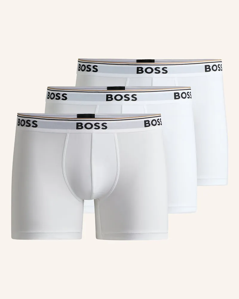 HUGO BOSS 3er-Pack Boxershorts Power weiss Weiss