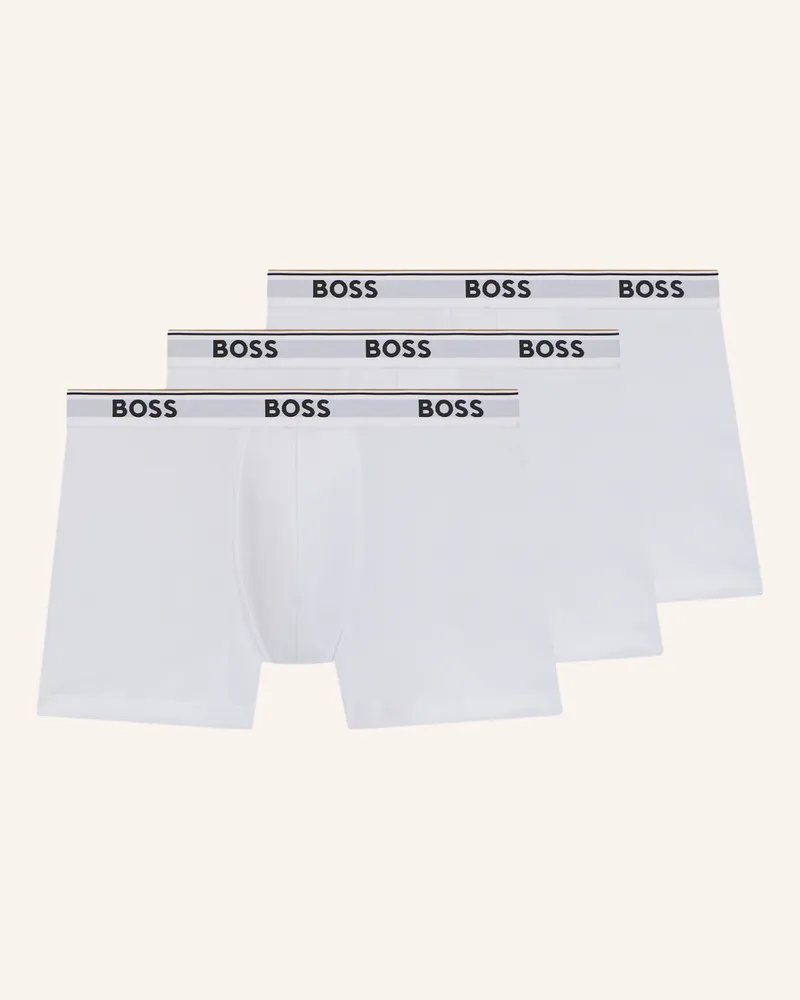 HUGO BOSS 3er-Pack Boxershorts Power weiss Weiss