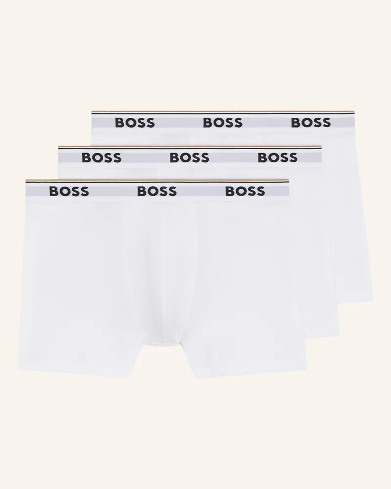 HUGO BOSS 3er-Pack Boxershorts Power weiss Weiss