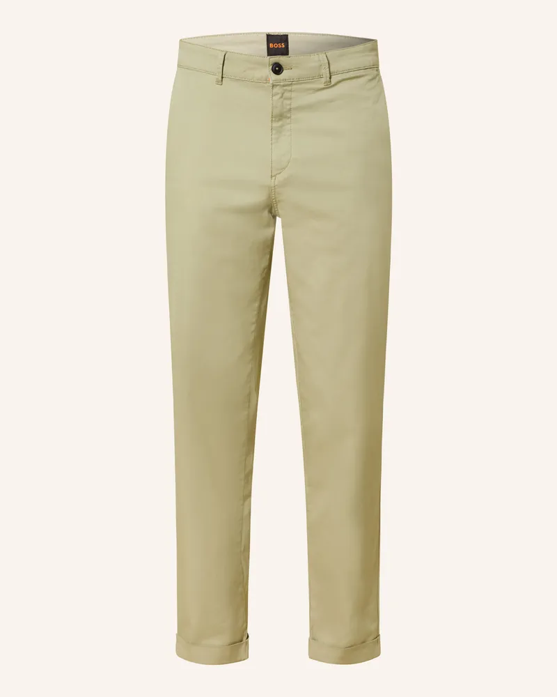 HUGO BOSS Chino TURN UP Regular Fit Oliv