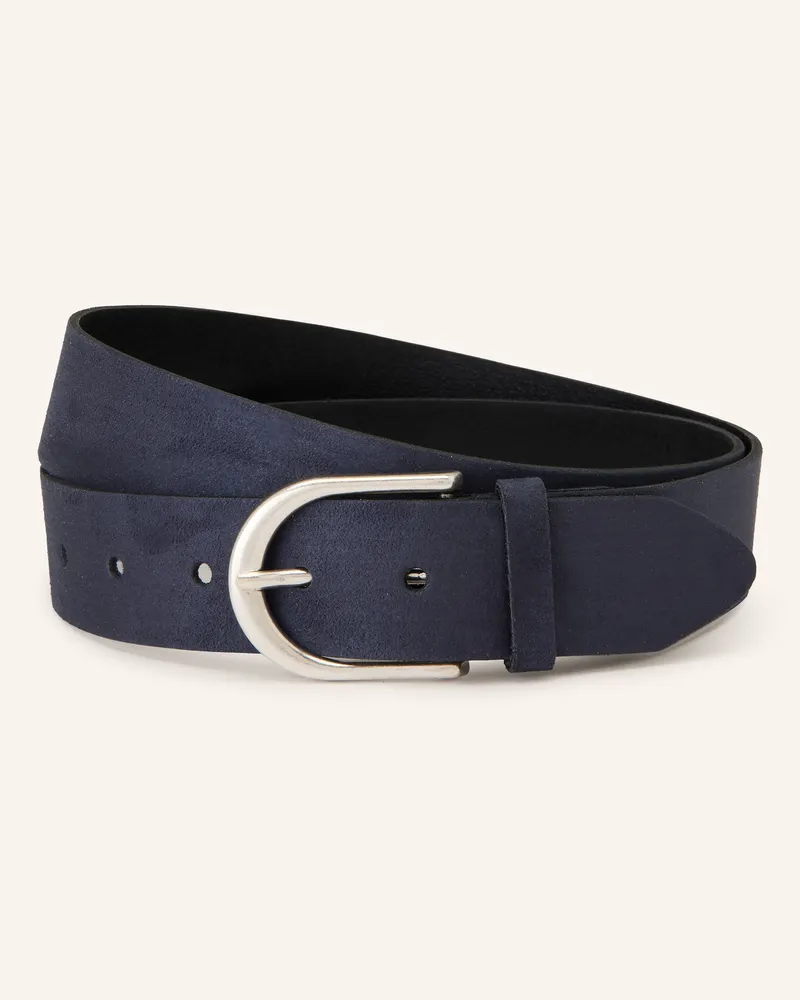 Vanzetti Ledergürtel blau Dunkelblau