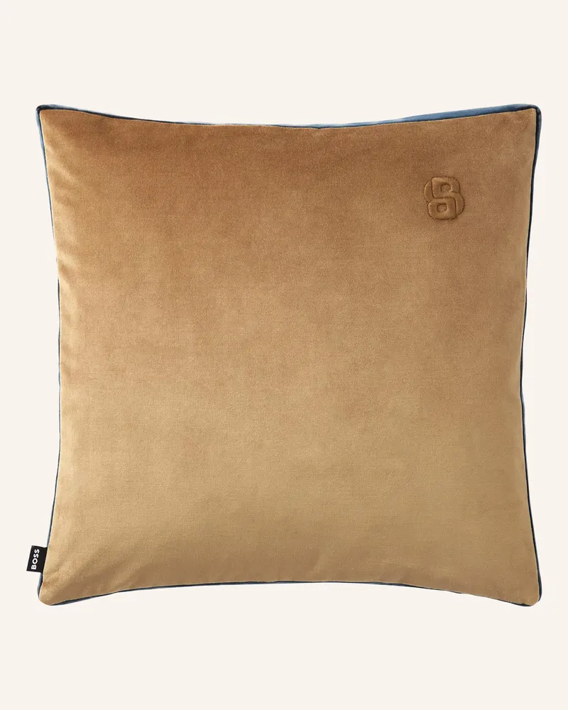 HUGO BOSS Dekokissenhülle Bvelvet braun Camel