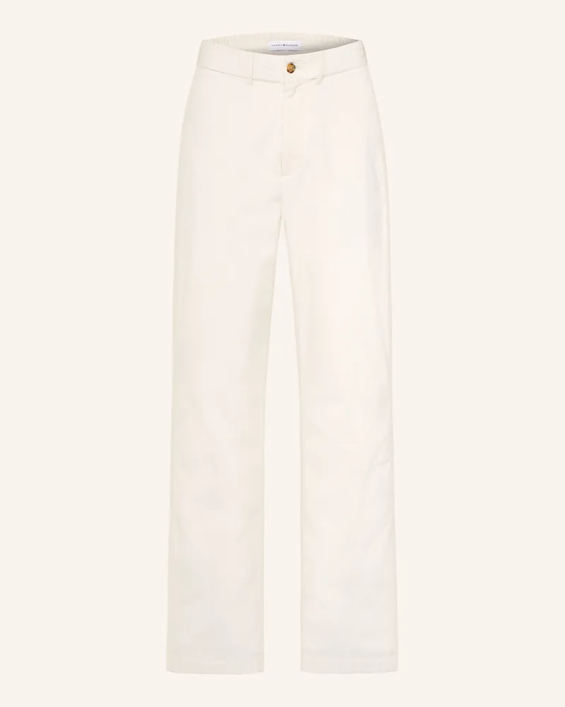 Tommy Hilfiger Cordchino Dover Regular Straight Fit beige Weiss