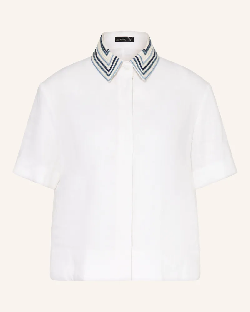 van Laack Hemdbluse VL-AMISE-E aus Leinen Weiss