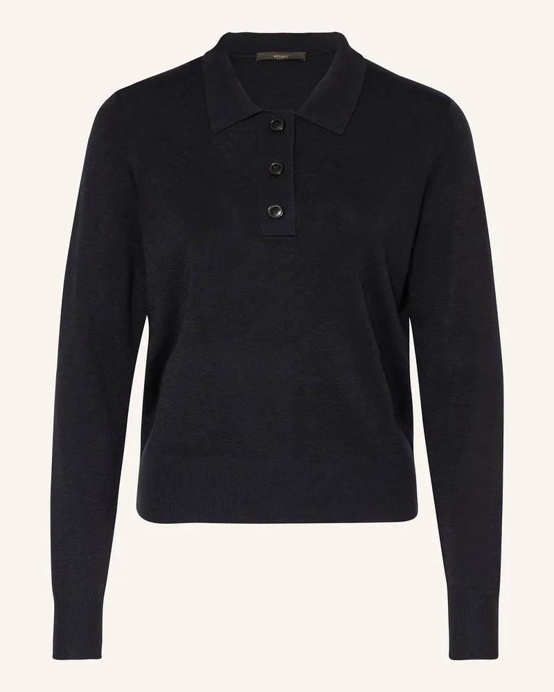 windsor. Strick-Poloshirt Dunkelblau