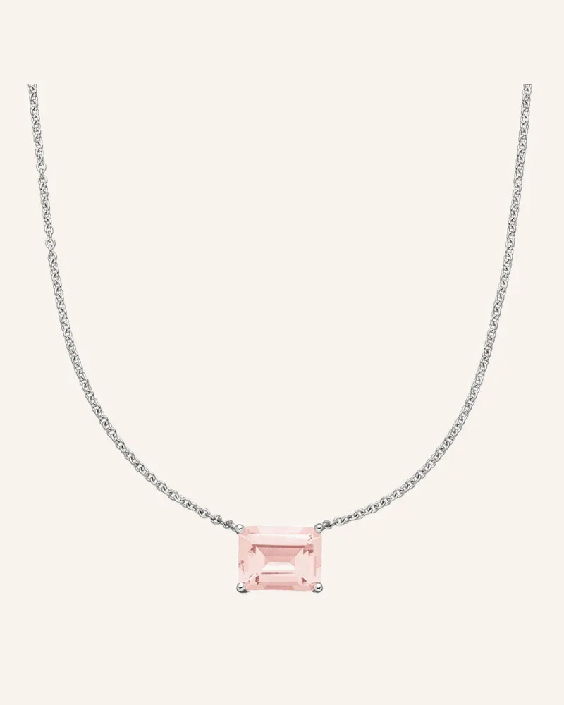 VEYNOU Halskette ROSIE aus 14 Karat Weißgold und 2.00ct. lab-grown Morganit Weissgold